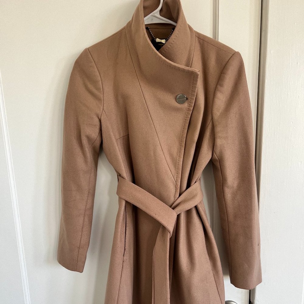 Ted Baker Nevia Wool Wrap Coat - Camel